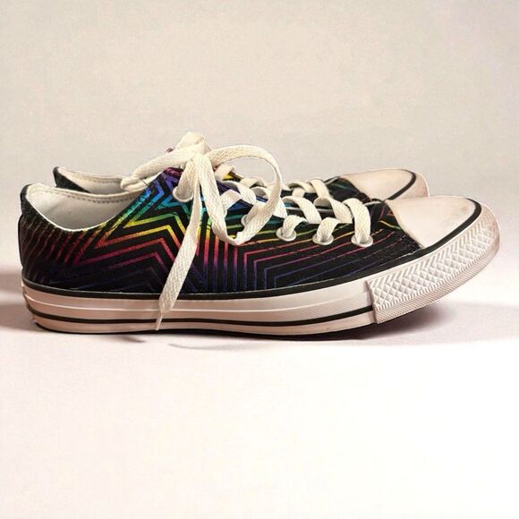 Converse Chuck Taylor All-Stars Metallic Rainbow Sneakers - Picture 2 of 5